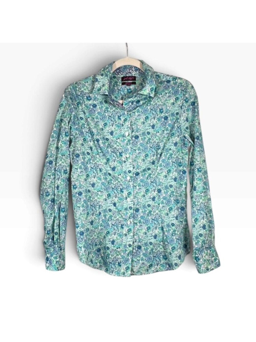 Vintage Lord & Taylor Liberty Art Fabrics Floral Shirt L Hollywood Wardrobe